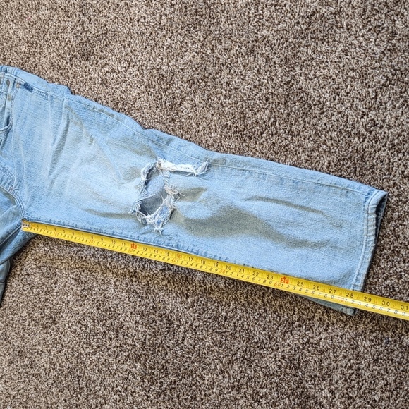 Silver jeans Over It All Loose Fit Overalls Distressed women's Size Medium - Picture 5 of 11